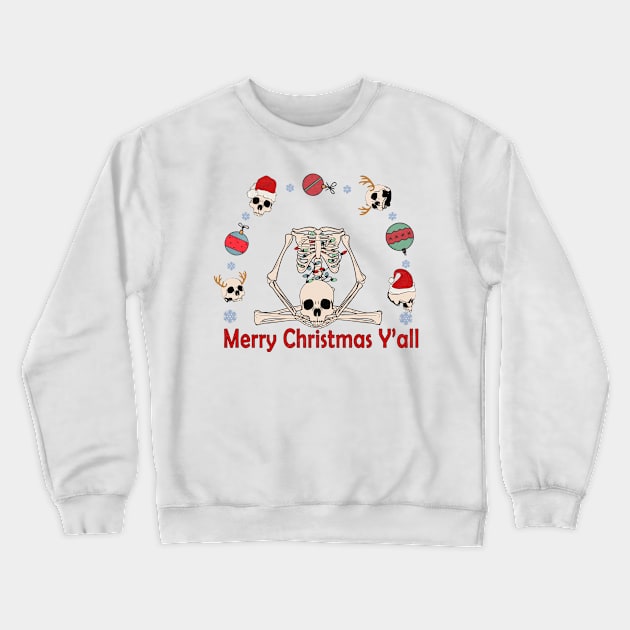 Merry Christmas yall Crewneck Sweatshirt by MZeeDesigns